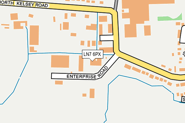 LN7 6PX map - OS OpenMap – Local (Ordnance Survey)
