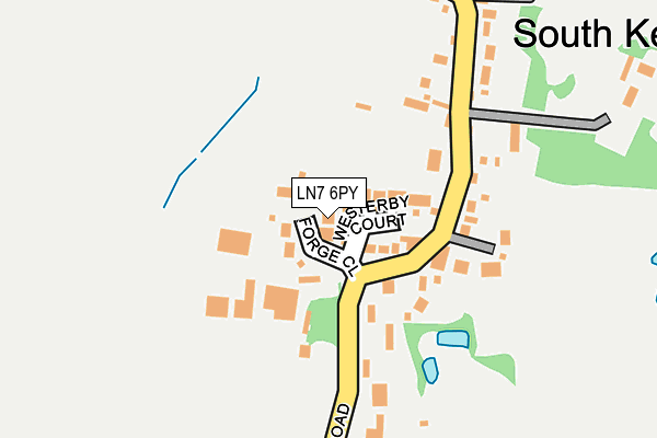 LN7 6PY map - OS OpenMap – Local (Ordnance Survey)