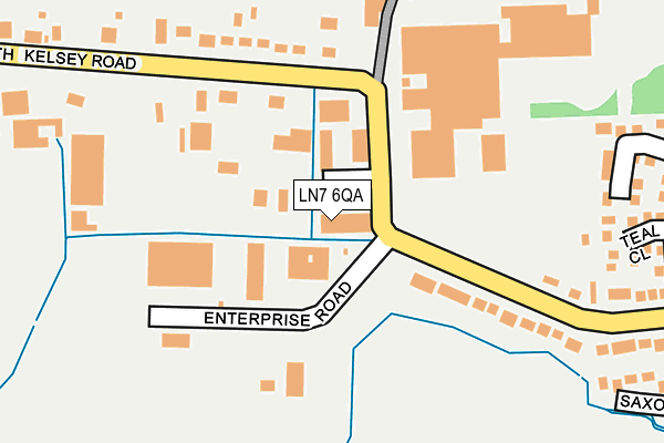 LN7 6QA map - OS OpenMap – Local (Ordnance Survey)