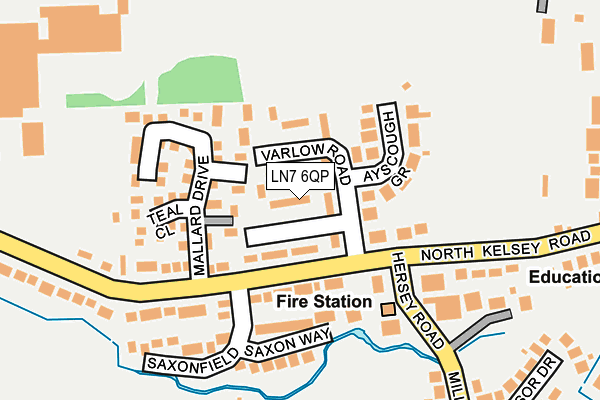 LN7 6QP map - OS OpenMap – Local (Ordnance Survey)
