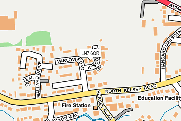 LN7 6QR map - OS OpenMap – Local (Ordnance Survey)