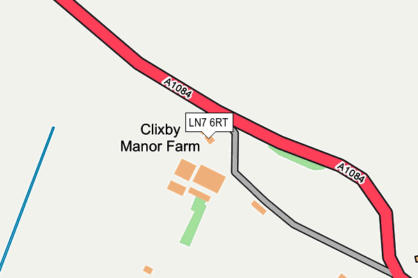LN7 6RT map - OS OpenMap – Local (Ordnance Survey)