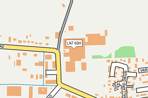 LN7 6SH map - OS OpenMap – Local (Ordnance Survey)