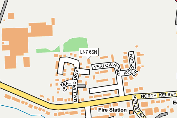 LN7 6SN map - OS OpenMap – Local (Ordnance Survey)
