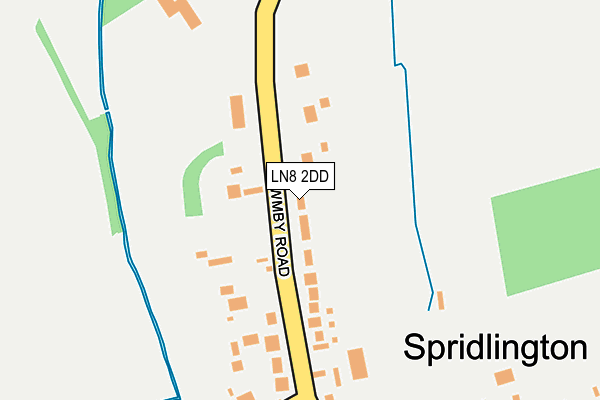 LN8 2DD map - OS OpenMap – Local (Ordnance Survey)
