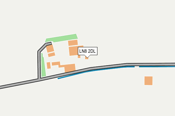 LN8 2DL map - OS OpenMap – Local (Ordnance Survey)