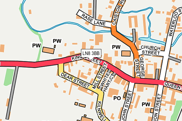 LN8 3BB map - OS OpenMap – Local (Ordnance Survey)