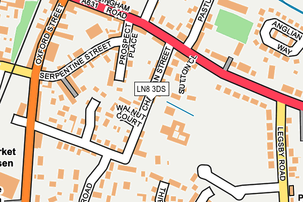 LN8 3DS map - OS OpenMap – Local (Ordnance Survey)