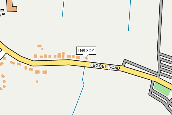 LN8 3DZ map - OS OpenMap – Local (Ordnance Survey)