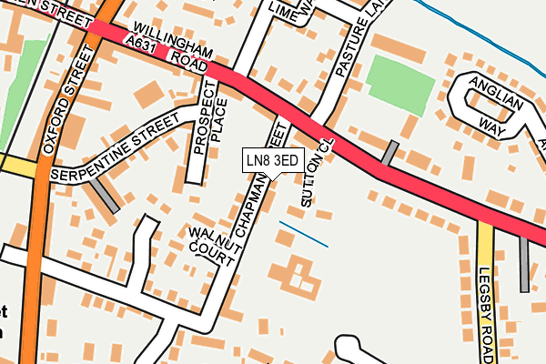 LN8 3ED map - OS OpenMap – Local (Ordnance Survey)