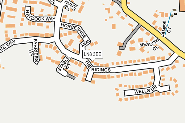 LN8 3EE map - OS OpenMap – Local (Ordnance Survey)