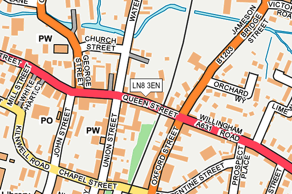 LN8 3EN map - OS OpenMap – Local (Ordnance Survey)