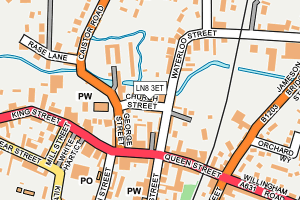 LN8 3ET map - OS OpenMap – Local (Ordnance Survey)