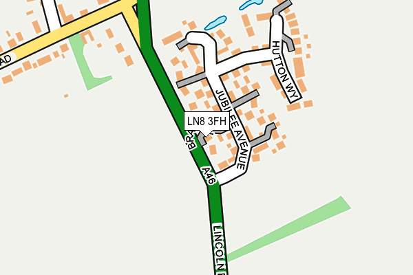 LN8 3FH map - OS OpenMap – Local (Ordnance Survey)