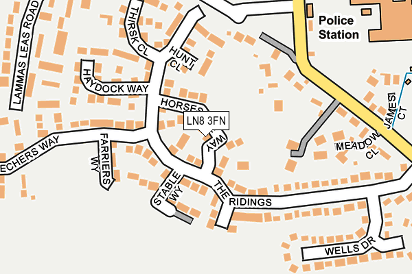 LN8 3FN map - OS OpenMap – Local (Ordnance Survey)