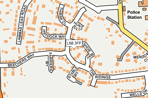 LN8 3FP map - OS OpenMap – Local (Ordnance Survey)