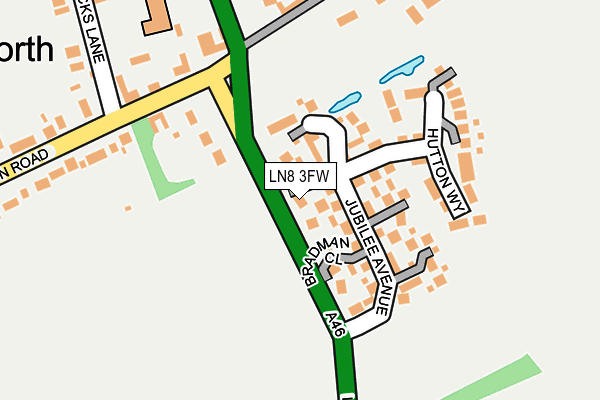 LN8 3FW map - OS OpenMap – Local (Ordnance Survey)