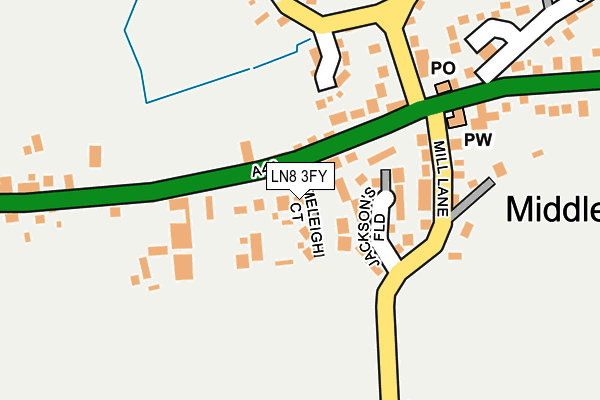LN8 3FY map - OS OpenMap – Local (Ordnance Survey)