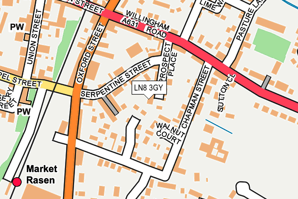LN8 3GY map - OS OpenMap – Local (Ordnance Survey)