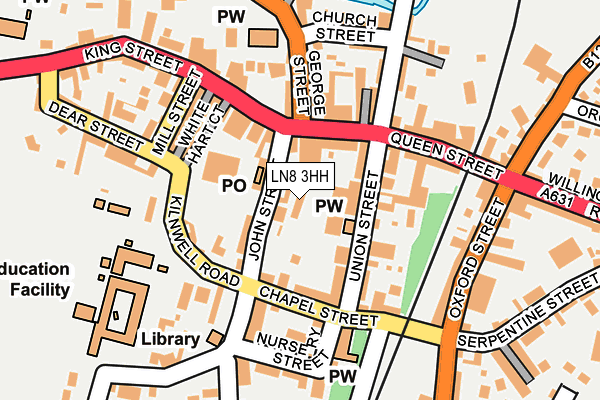 LN8 3HH map - OS OpenMap – Local (Ordnance Survey)