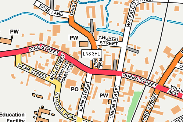 LN8 3HL map - OS OpenMap – Local (Ordnance Survey)