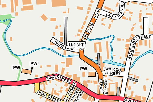 LN8 3HT map - OS OpenMap – Local (Ordnance Survey)