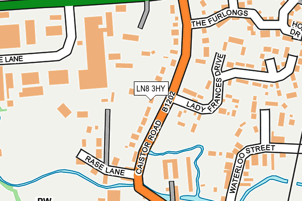 LN8 3HY map - OS OpenMap – Local (Ordnance Survey)