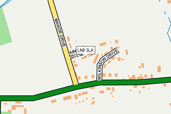 LN8 3LA map - OS OpenMap – Local (Ordnance Survey)