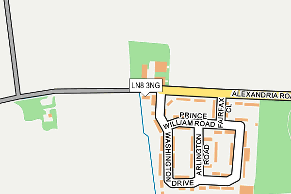 LN8 3NG map - OS OpenMap – Local (Ordnance Survey)