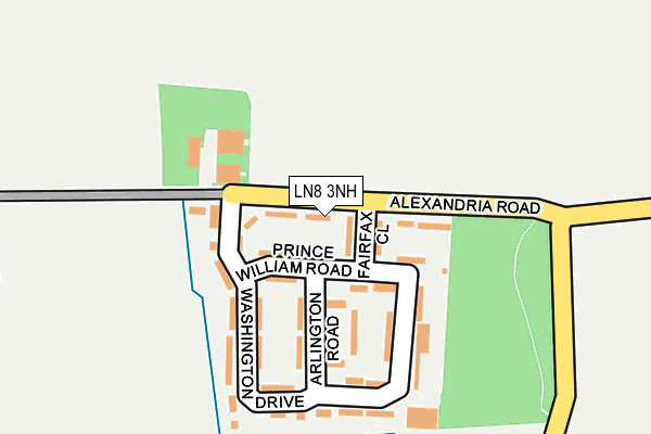 LN8 3NH map - OS OpenMap – Local (Ordnance Survey)