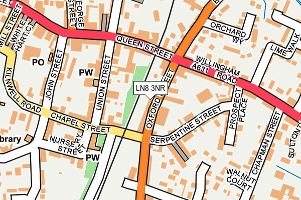 LN8 3NR map - OS OpenMap – Local (Ordnance Survey)