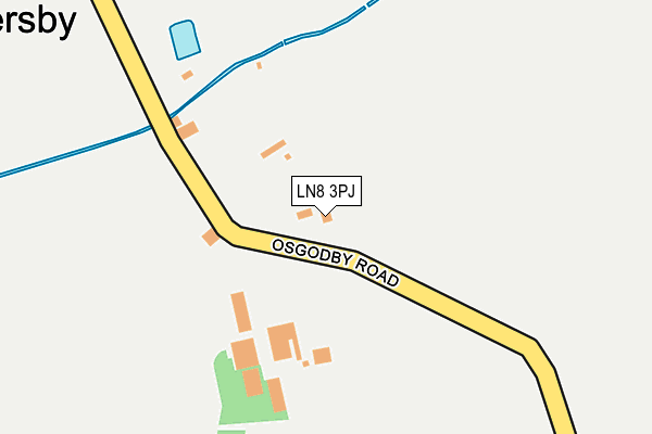 LN8 3PJ map - OS OpenMap – Local (Ordnance Survey)