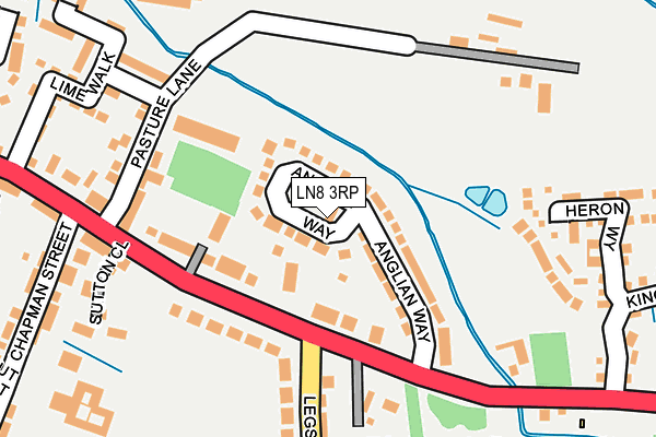 LN8 3RP map - OS OpenMap – Local (Ordnance Survey)