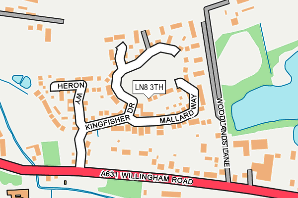 LN8 3TH map - OS OpenMap – Local (Ordnance Survey)