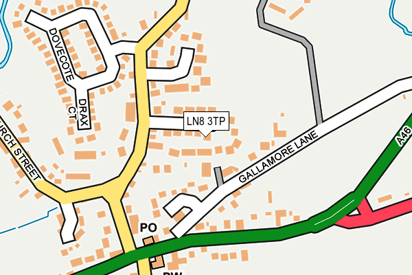 LN8 3TP map - OS OpenMap – Local (Ordnance Survey)
