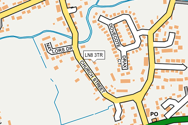 LN8 3TR map - OS OpenMap – Local (Ordnance Survey)