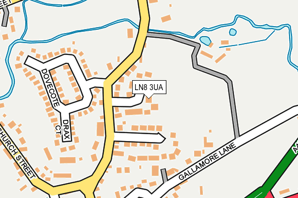 LN8 3UA map - OS OpenMap – Local (Ordnance Survey)