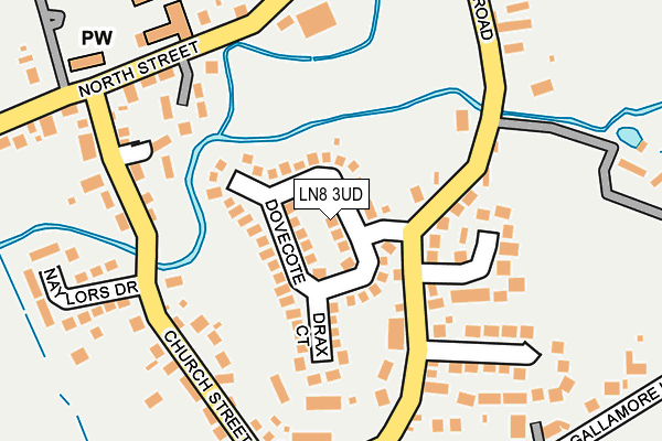 LN8 3UD map - OS OpenMap – Local (Ordnance Survey)