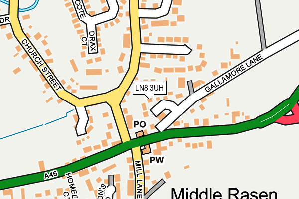 LN8 3UH map - OS OpenMap – Local (Ordnance Survey)