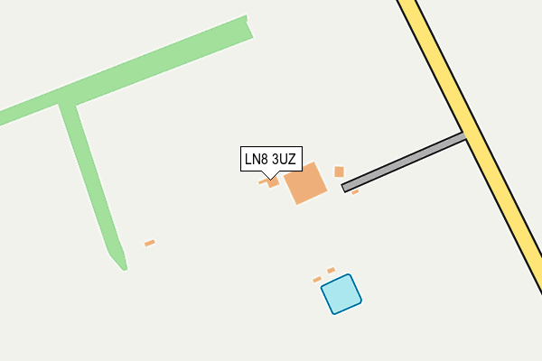 LN8 3UZ map - OS OpenMap – Local (Ordnance Survey)