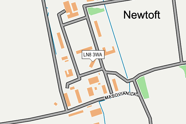 LN8 3WA map - OS OpenMap – Local (Ordnance Survey)