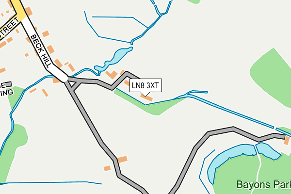 LN8 3XT map - OS OpenMap – Local (Ordnance Survey)