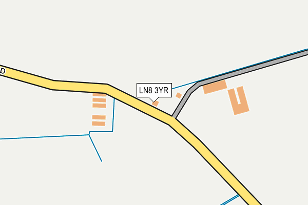 LN8 3YR map - OS OpenMap – Local (Ordnance Survey)