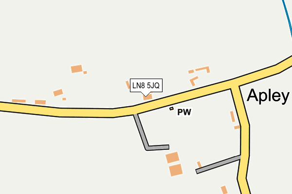 LN8 5JQ map - OS OpenMap – Local (Ordnance Survey)
