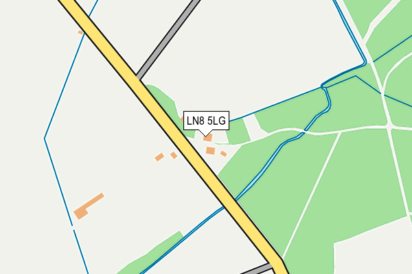 LN8 5LG map - OS OpenMap – Local (Ordnance Survey)