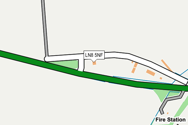 LN8 5NF map - OS OpenMap – Local (Ordnance Survey)