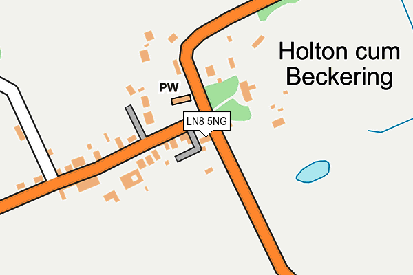 LN8 5NG map - OS OpenMap – Local (Ordnance Survey)