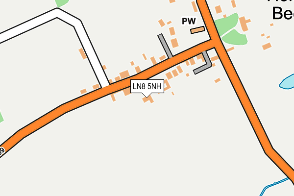 LN8 5NH map - OS OpenMap – Local (Ordnance Survey)
