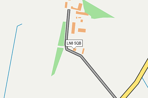 LN8 5QB map - OS OpenMap – Local (Ordnance Survey)