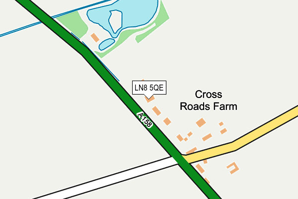 LN8 5QE map - OS OpenMap – Local (Ordnance Survey)